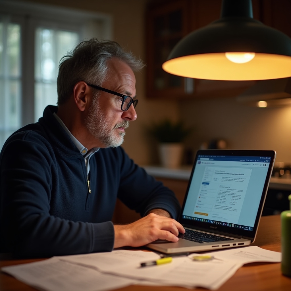 Persoană care cercetează programe de finanțare europeană pentru formare