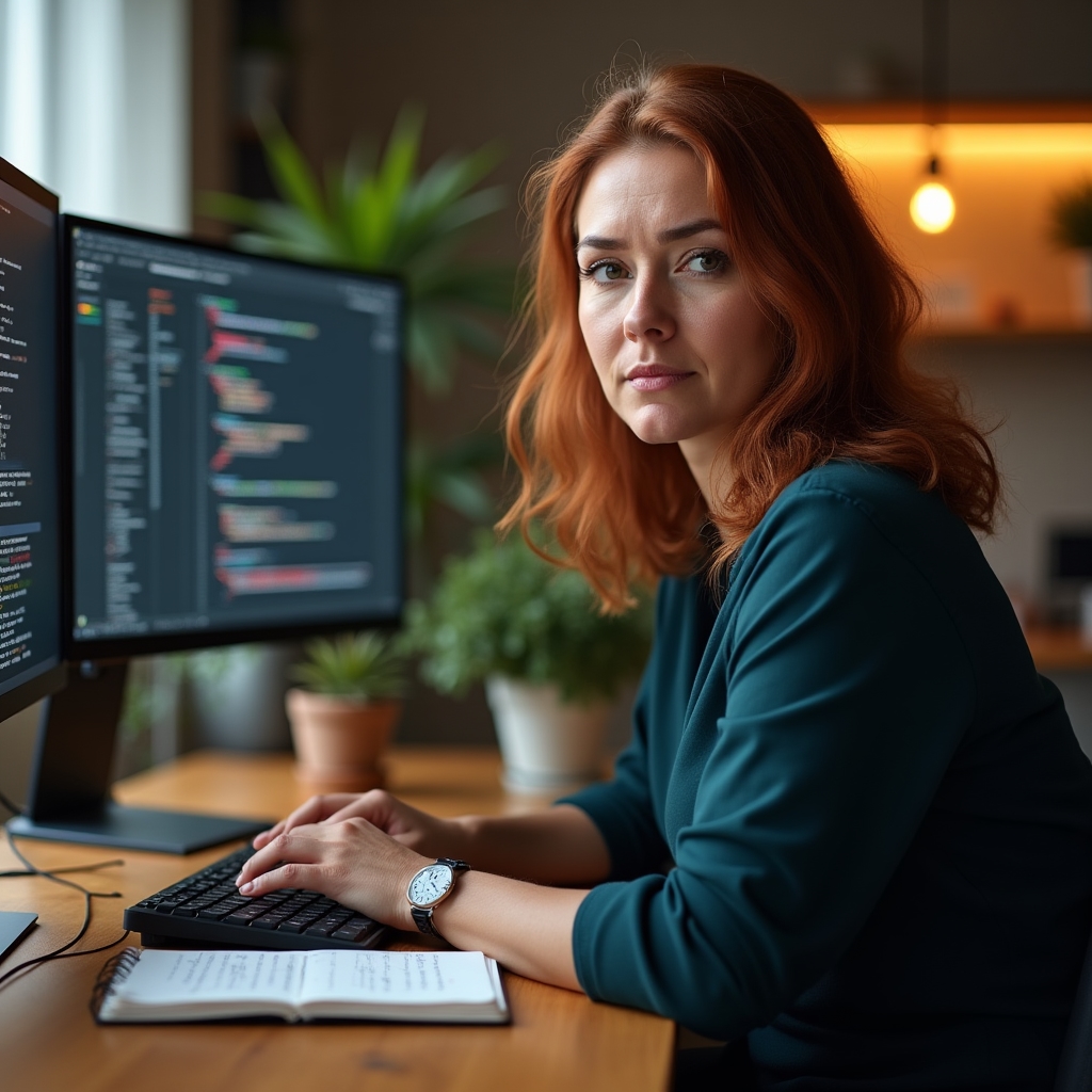 Adult care urmează un curs de programare pentru reconversie în IT